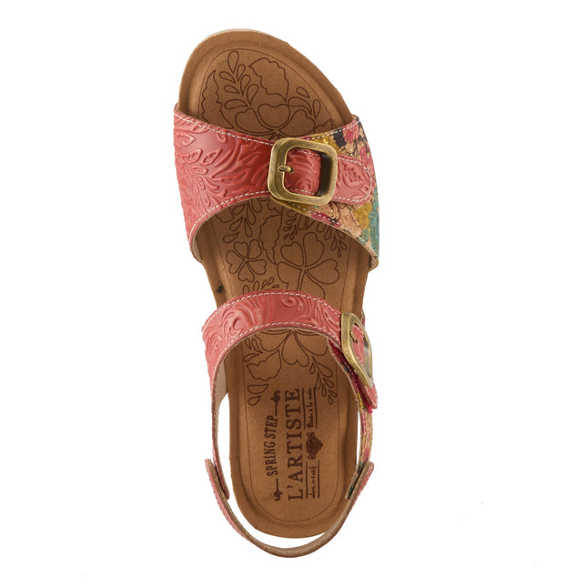 L'ARTISTE OSUNA WOMEN SANDALS - Red Multi
