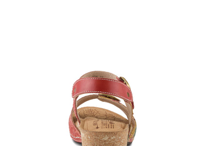 L'ARTISTE OSUNA WOMEN SANDALS - Red Multi