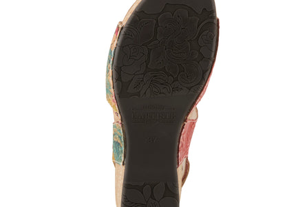 L'ARTISTE OSUNA WOMEN SANDALS - Red Multi