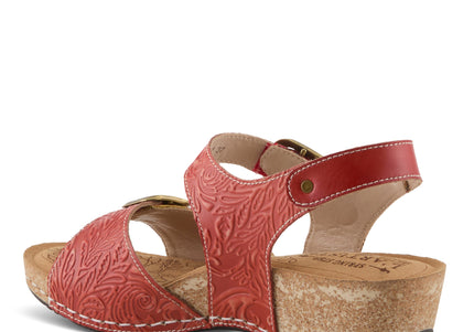 L'ARTISTE OSUNA WOMEN SANDALS - Red Multi