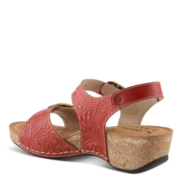 L'ARTISTE OSUNA WOMEN SANDALS - Red Multi