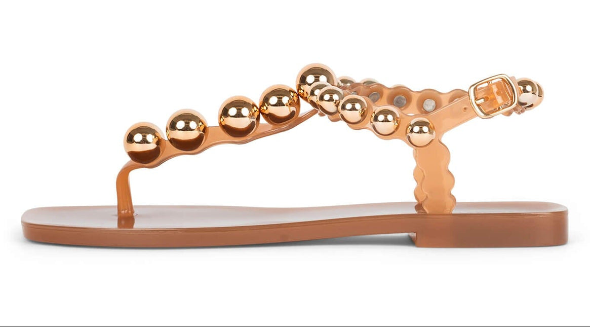 JEFFREY CAMPBELL PLATED WOMEN SANDALS - Caramel Gold