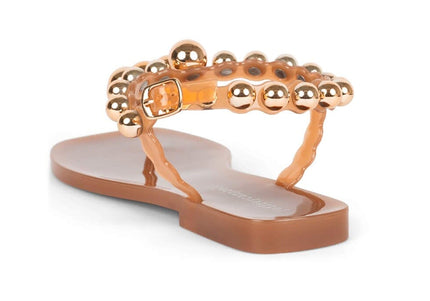JEFFREY CAMPBELL PLATED WOMEN SANDALS - Caramel Gold