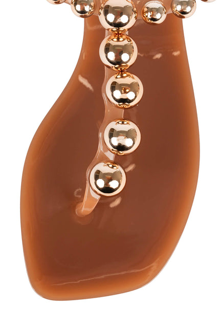 JEFFREY CAMPBELL PLATED WOMEN SANDALS - Caramel Gold