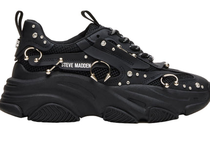 STEVE MADDEN POSSESSION PIERCING WOMEN SNEAKERS - Black