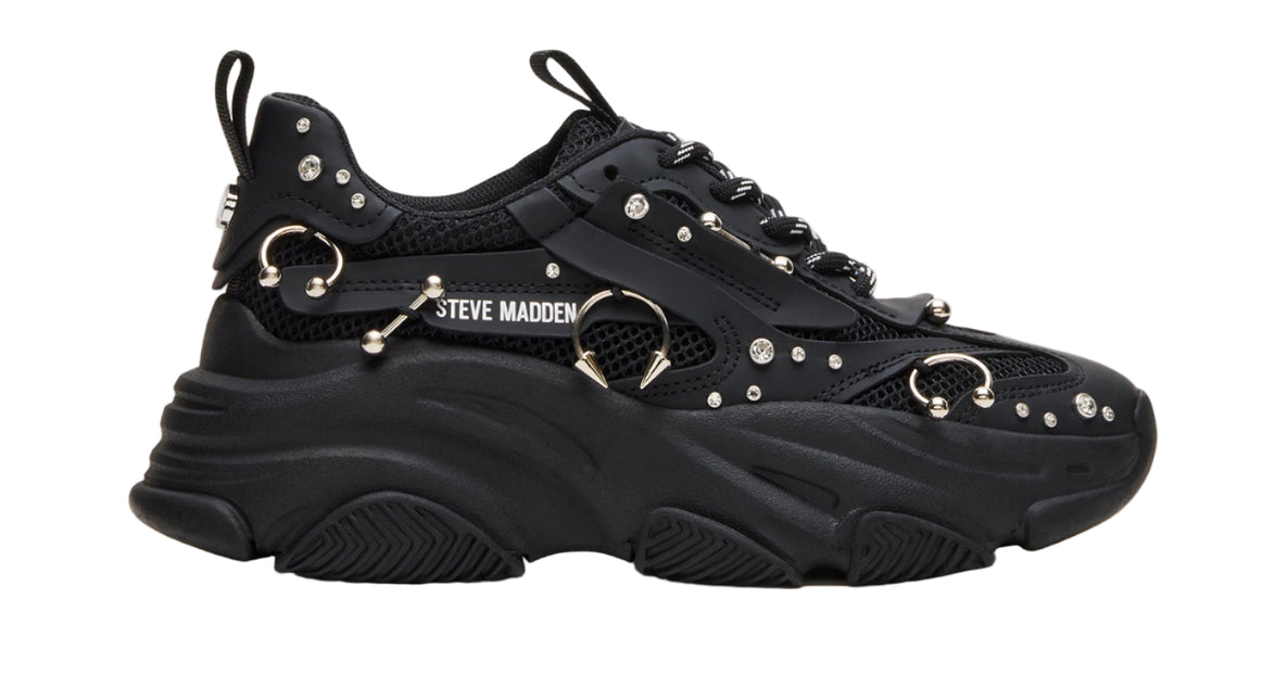 STEVE MADDEN POSSESSION PIERCING WOMEN SNEAKERS - Black