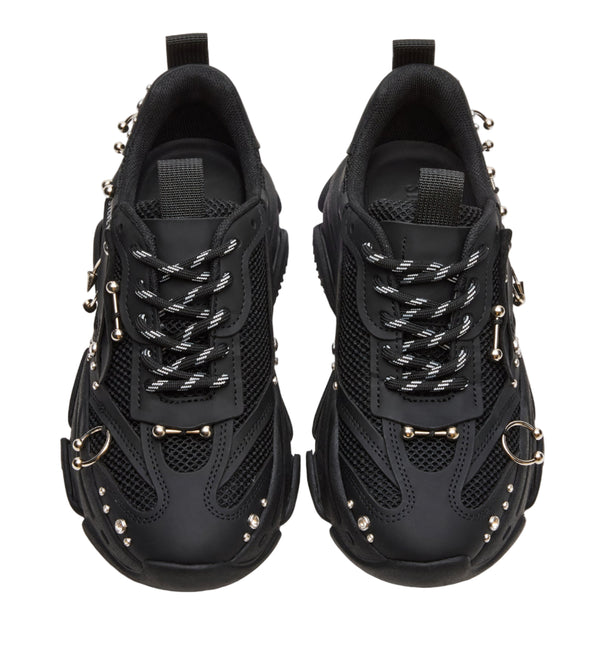 STEVE MADDEN POSSESSION PIERCING WOMEN SNEAKERS - Black