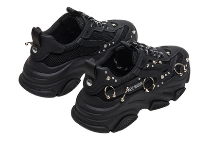 STEVE MADDEN POSSESSION PIERCING WOMEN SNEAKERS - Black