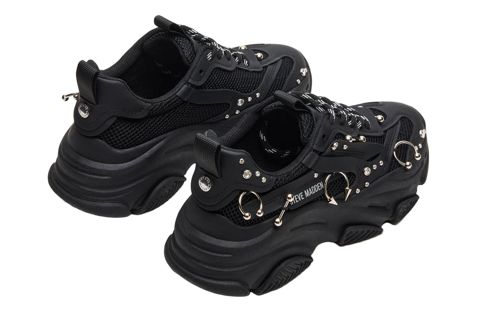 STEVE MADDEN POSSESSION PIERCING WOMEN SNEAKERS - Black
