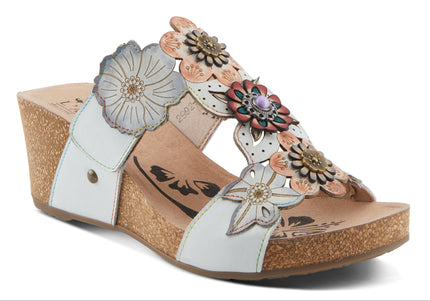 L'ARTISTE PRETTYPETALS WOMEN SANDALS - White Multi