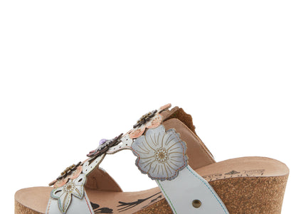 L'ARTISTE PRETTYPETALS WOMEN SANDALS - White Multi