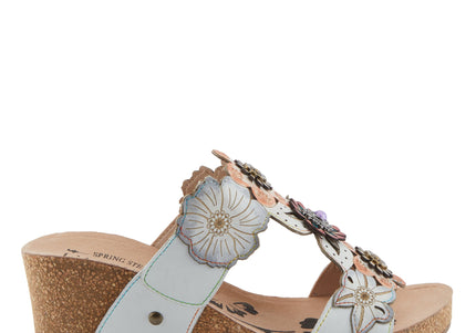 L'ARTISTE PRETTYPETALS WOMEN SANDALS - White Multi