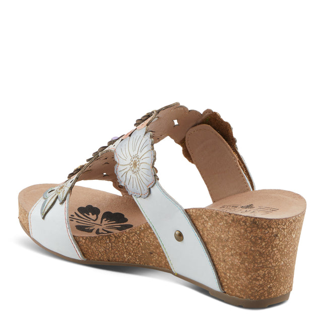 L'ARTISTE PRETTYPETALS WOMEN SANDALS - White Multi