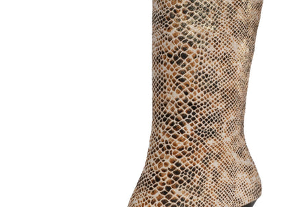 JEFFREY CAMPBELL PROPOSAL-F WOMENS BOOTS - Beige Gold Snake