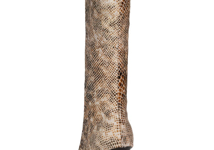 JEFFREY CAMPBELL PROPOSAL-F WOMENS BOOTS - Beige Gold Snake