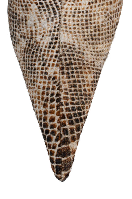JEFFREY CAMPBELL PROPOSAL-F WOMENS BOOTS - Beige Gold Snake
