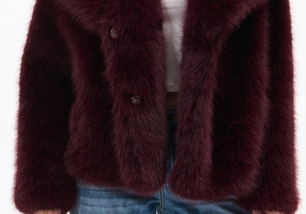 AZALEA WANG REGINA WOMEN COATS - Burgundy