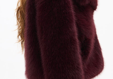 AZALEA WANG REGINA WOMEN COATS - Burgundy