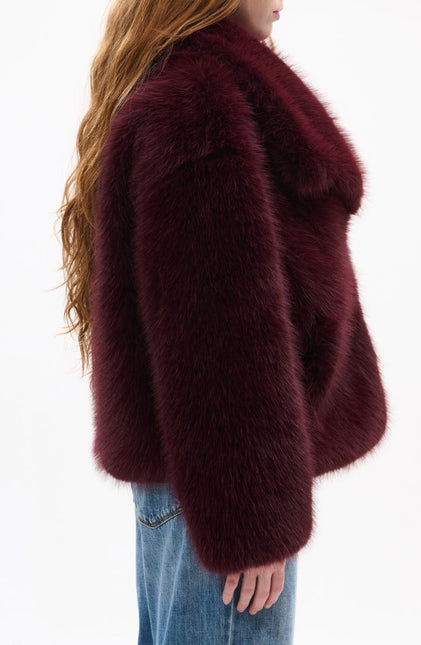 AZALEA WANG REGINA WOMEN COATS - Burgundy