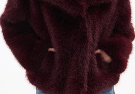 AZALEA WANG REGINA WOMEN COATS - Burgundy