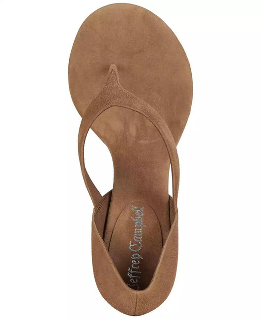 JEFFREY CAMPBELL RHIAN WOMEN HEELS Tan Suede