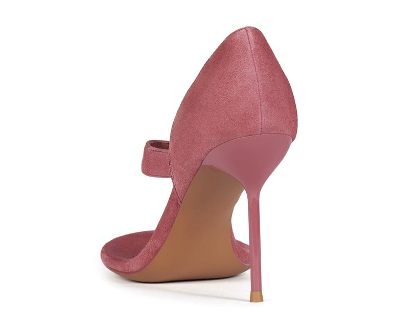 JEFFREY CAMPBELL RHIAN WOMEN HEELS Dusty Rose Suede