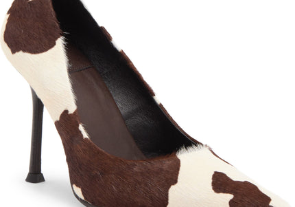 JEFFREY CAMPBELL RISKTAKE-F WOMEN HEELS Brown White Cow