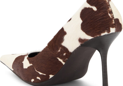 JEFFREY CAMPBELL RISKTAKE-F WOMEN HEELS Brown White Cow