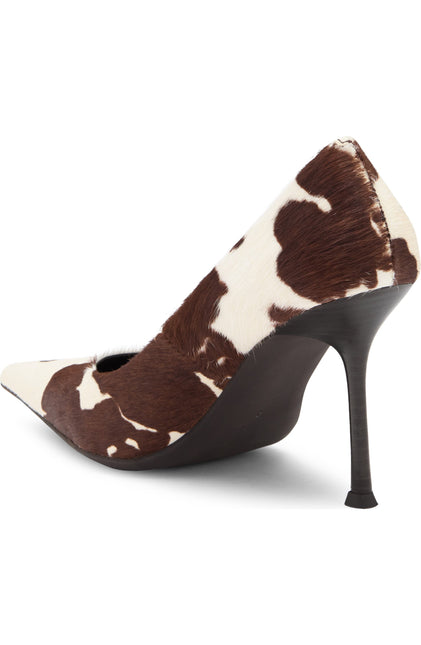 JEFFREY CAMPBELL RISKTAKE-F WOMEN HEELS Brown White Cow