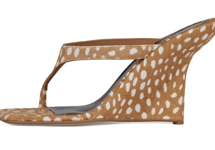 JEFFREY CAMPBELL ROMEE-F WOMEN SANDALS Tan White Spot
