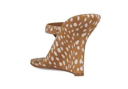 JEFFREY CAMPBELL ROMEE-F WOMEN SANDALS Tan White Spot