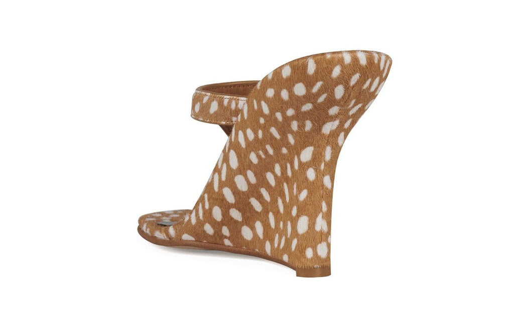 JEFFREY CAMPBELL ROMEE-F WOMEN SANDALS Tan White Spot