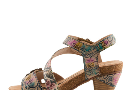 L'ARTISTE SHESFAB WOMEN SANDALS - Navy Multi