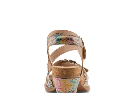 L'ARTISTE SHESFAB WOMEN SANDALS - Navy Multi
