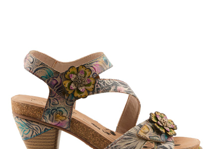 L'ARTISTE SHESFAB WOMEN SANDALS - Navy Multi