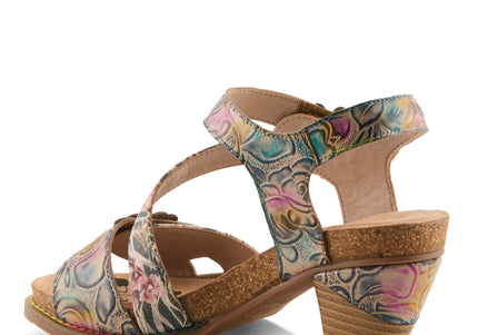 L'ARTISTE SHESFAB WOMEN SANDALS - Navy Multi