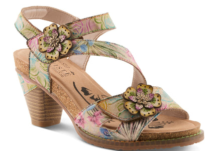 L'ARTISTE SHESFAB WOMEN SANDALS - Tan Multi