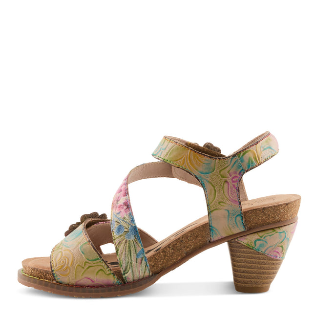 L'ARTISTE SHESFAB WOMEN SANDALS - Tan Multi