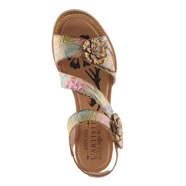L'ARTISTE SHESFAB WOMEN SANDALS - Tan Multi