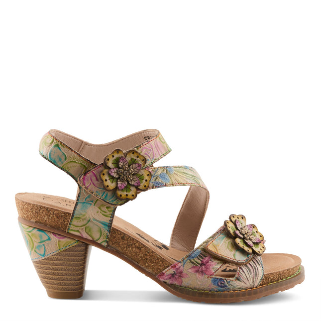 L'ARTISTE SHESFAB WOMEN SANDALS - Tan Multi
