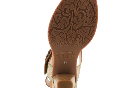L'ARTISTE SHESFAB WOMEN SANDALS - Tan Multi