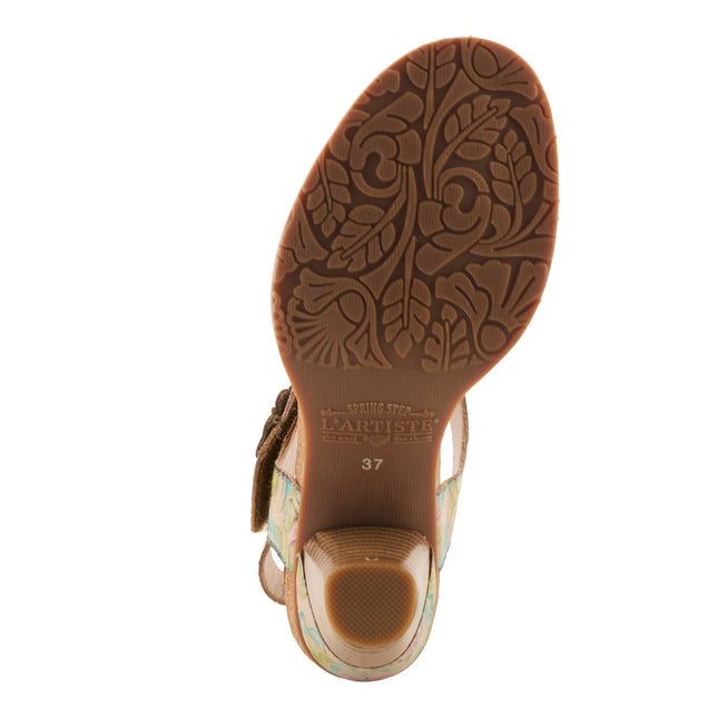 L'ARTISTE SHESFAB WOMEN SANDALS - Tan Multi