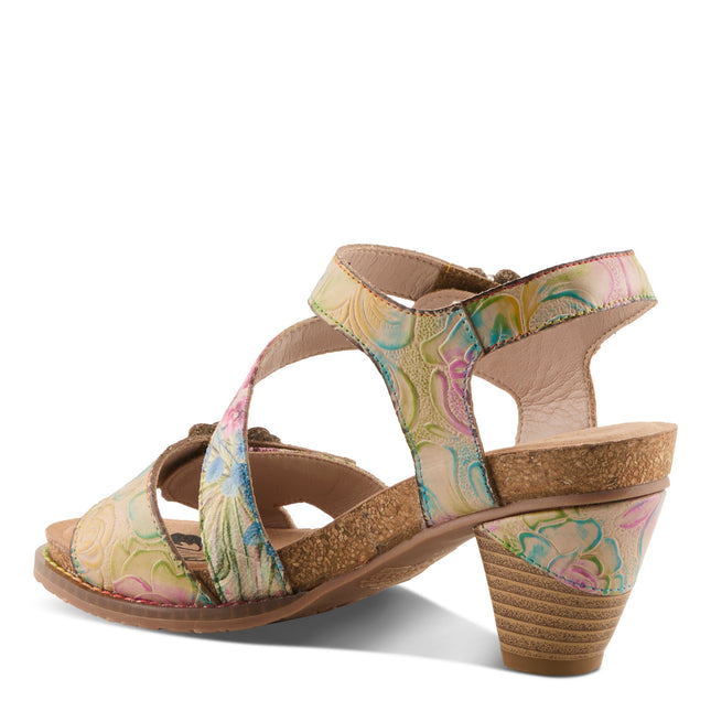 L'ARTISTE SHESFAB WOMEN SANDALS - Tan Multi
