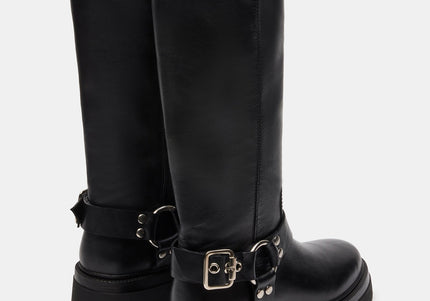 STEVE MADDEN EVEREST Black Leather