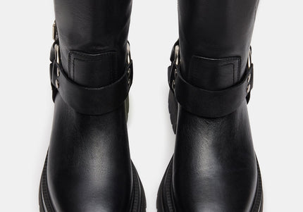 STEVE MADDEN EVEREST Black Leather