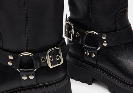 STEVE MADDEN EVEREST Black Leather