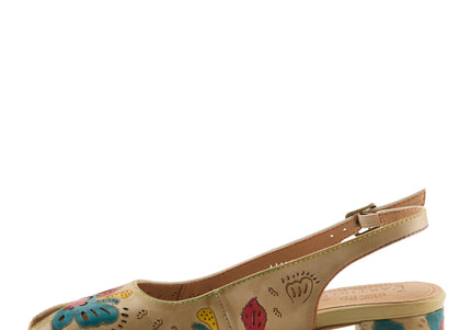 L'ARTISTE STREETPEEP WOMEN SLINGBACK - Beige Multi