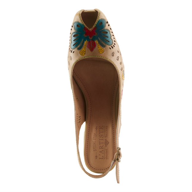 L'ARTISTE STREETPEEP WOMEN SLINGBACK - Beige Multi