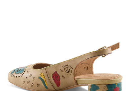L'ARTISTE STREETPEEP WOMEN SLINGBACK - Beige Multi