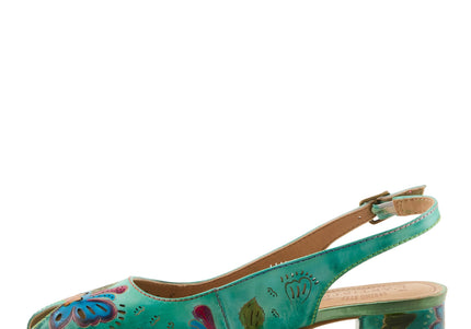 L'ARTISTE STREETPEEP WOMEN SLINGBACK - Mint Green Multi